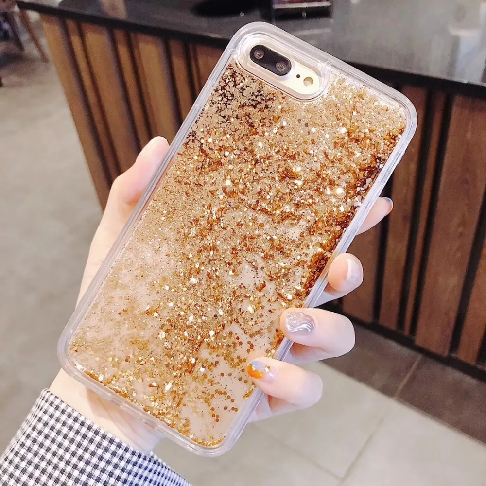 Шикарный Роскошный прозрачный чехол для iphone 6 S 7 8 plus X XS MAX XR зыбучие пески Capa Fundas |