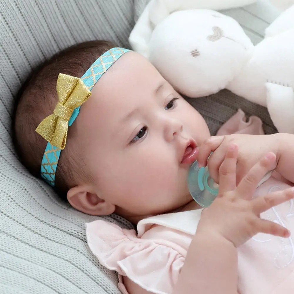 3 шт./компл. Детские эластичные резинки для волос с деликатным принтом и бантом |