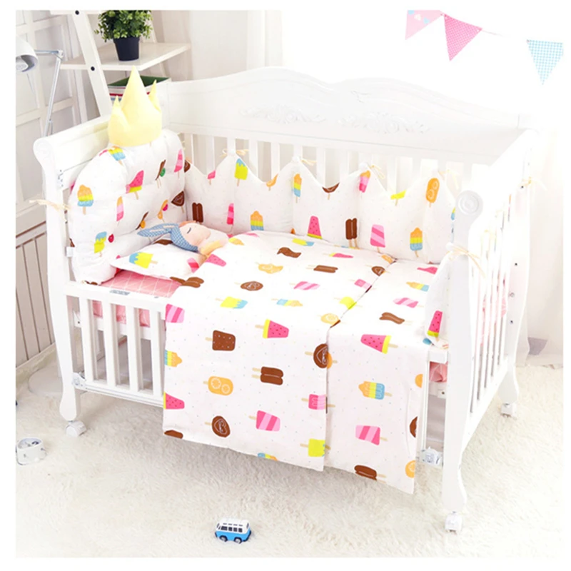 9 Pieces Ensemble 3d Forme Ensemble De Literie Bebe En Coton Doux Respirant Bebe Nouveau Ne Lit Bebe Ensemble De Literie Avec Oreiller Lit Feuille Pare Chocs Couette