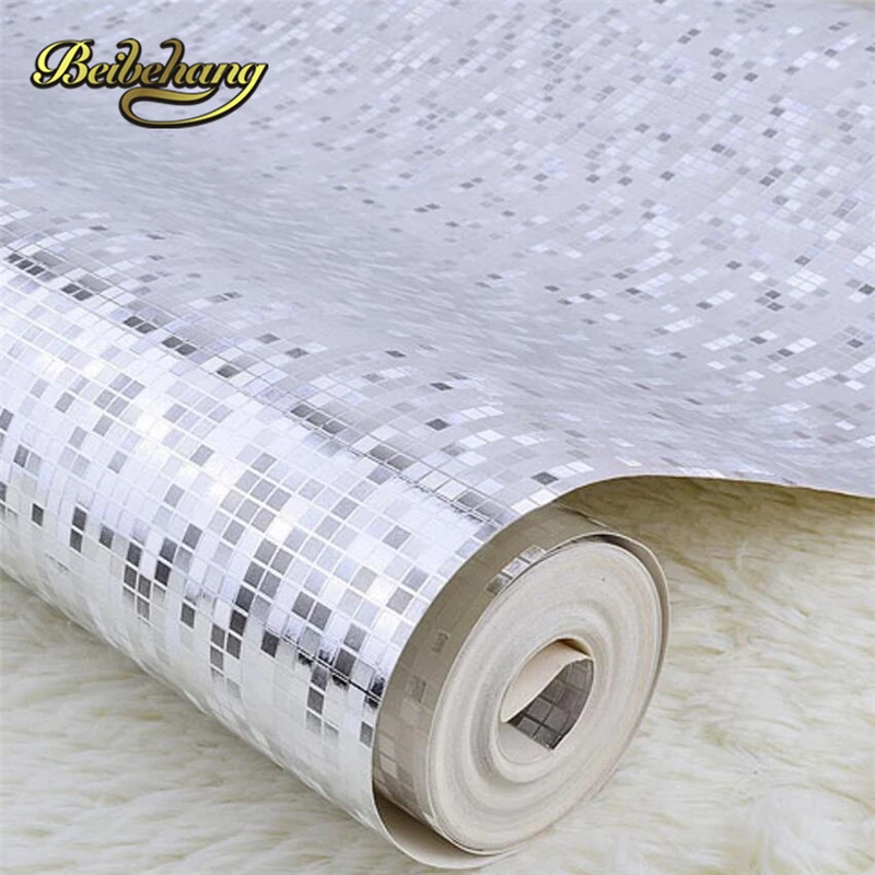 ПВХ Мини мозаичный роскошный блестящий фон блестящие золотые фольгированные