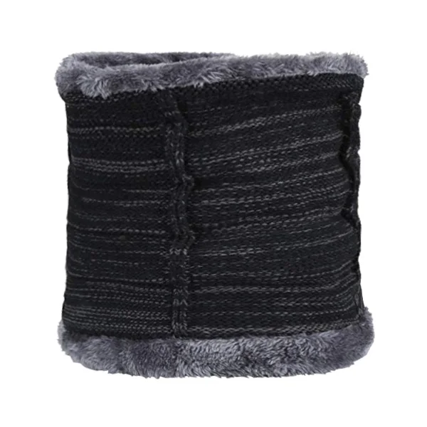 black scarf Xlamulu Skullies Beanies Зимние шапки для мужчин вязаная шапка для женщин Gorras мешковатая теплая мягкая Балаклава для шеи мужская Шапочка Шапочки - Color: black scarf