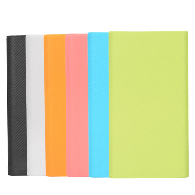 Для Xiaomi power Bank 2 10000mAh мягкий силиконовый защитный Противоскользящий чехол Внешняя батарея, крышка с резьбой 13x7,1x1,4 см