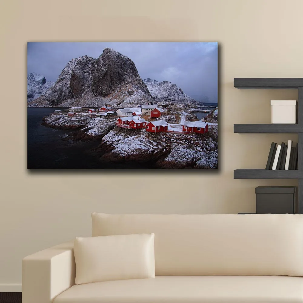 Wxkoil Wall Art лофотенские Норвегия фотографического искусства для Гостиная картина