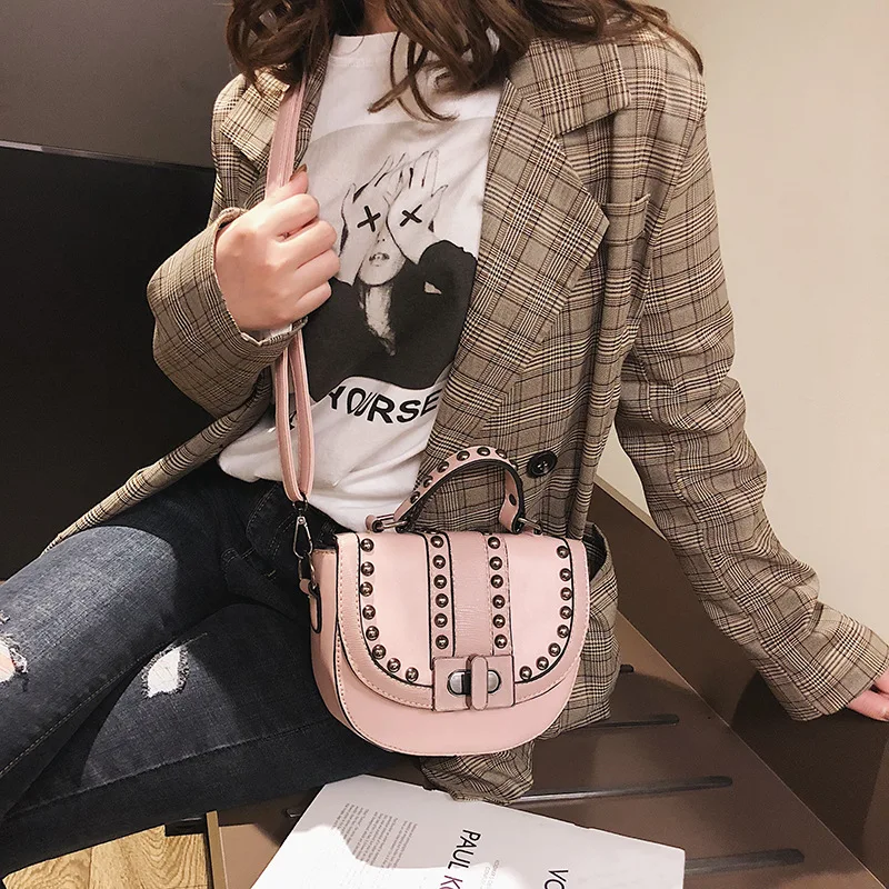 Женская сумка Классическая простая седельная 2019 корейская мода Liu Ding дамская