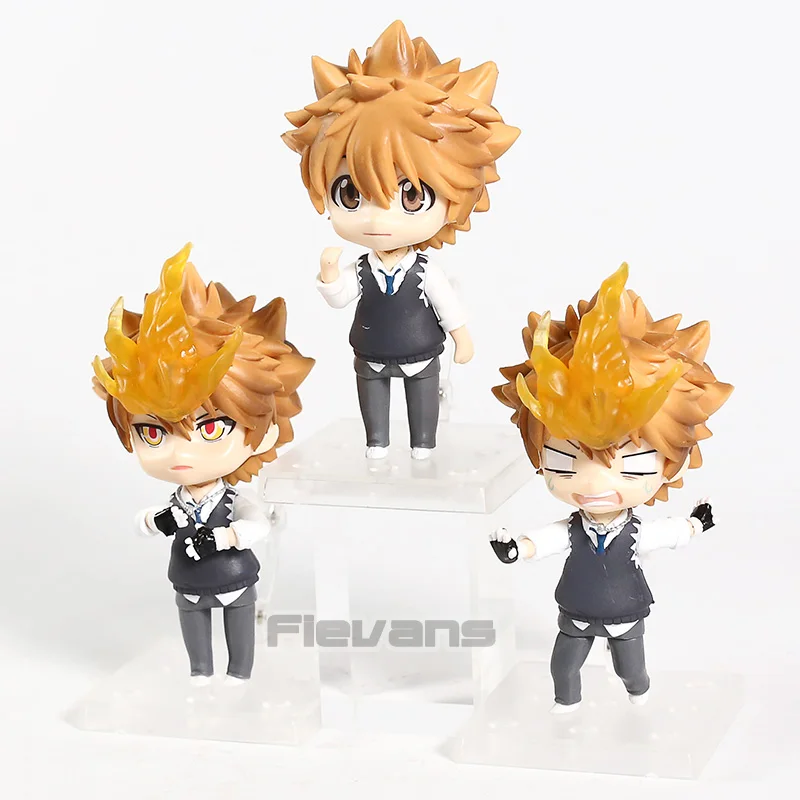 Hitman Reborn Sawada Tsunayoshi кёя Хибари ПВХ Фигурки игрушки 3 шт./компл