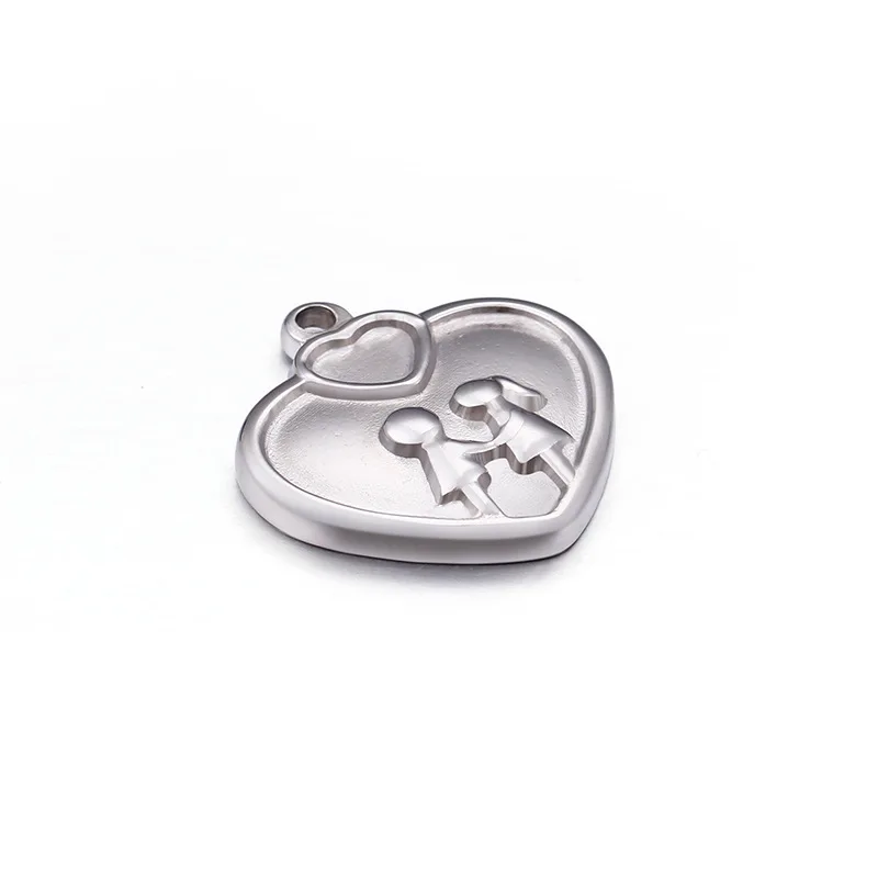 5 шт./лот прекрасный мальчик с девочкой из нержавеющей стали шармы DIY Браслеты