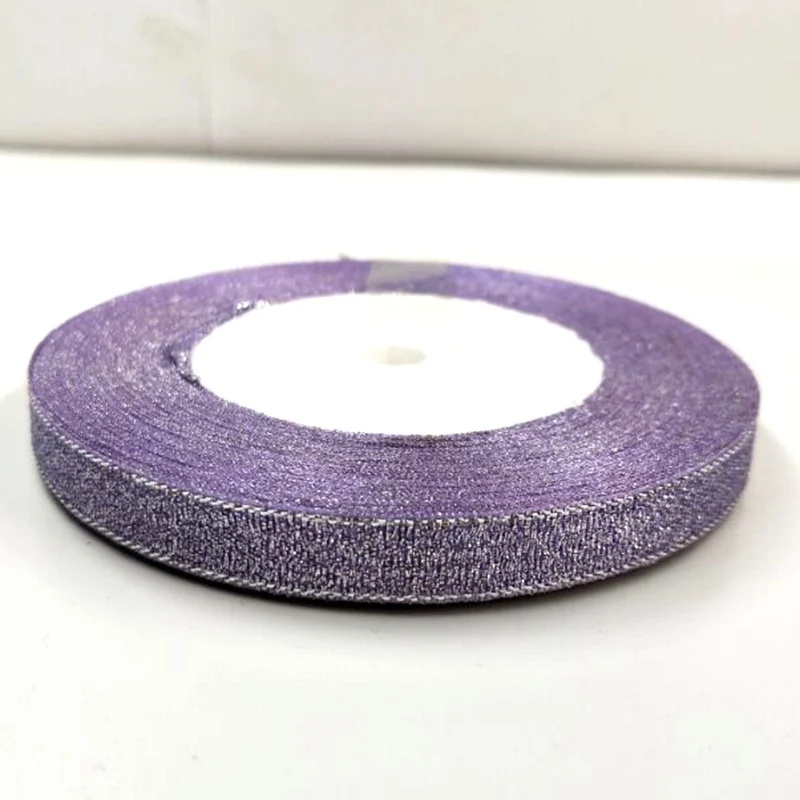 3/8 &quot(10 мм) 25 ярдов золотые металлические блестящие ленты DIY ремесла швейная ткань