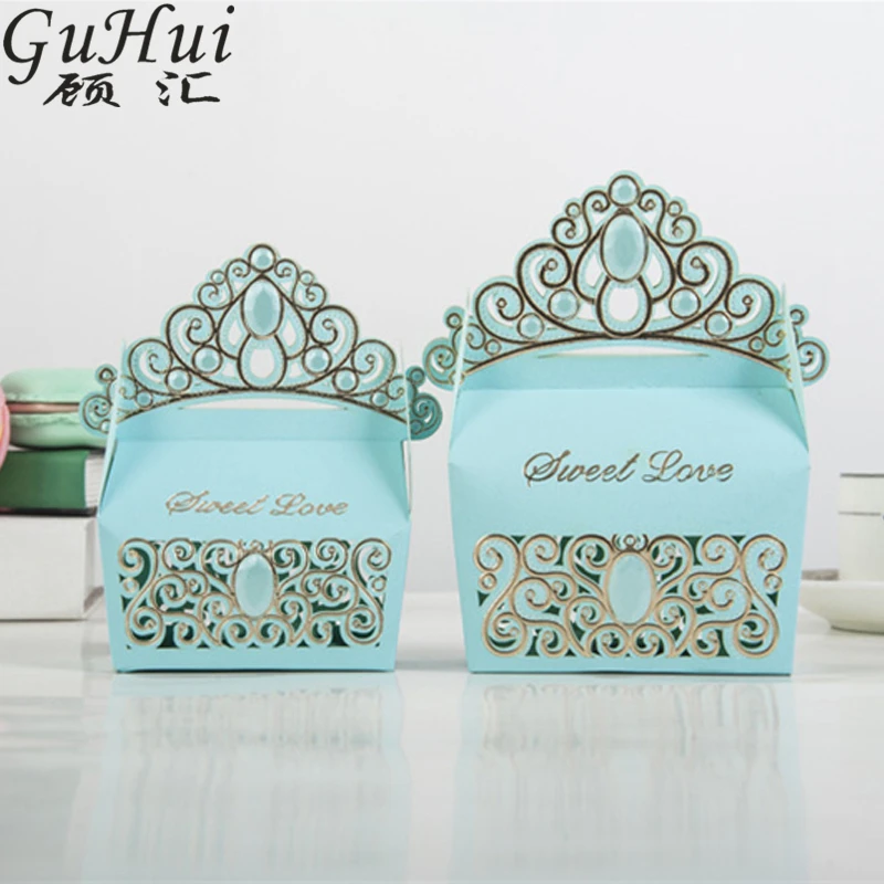 50 шт. европейская красочная Королевская корона принцессы конфетная коробка
