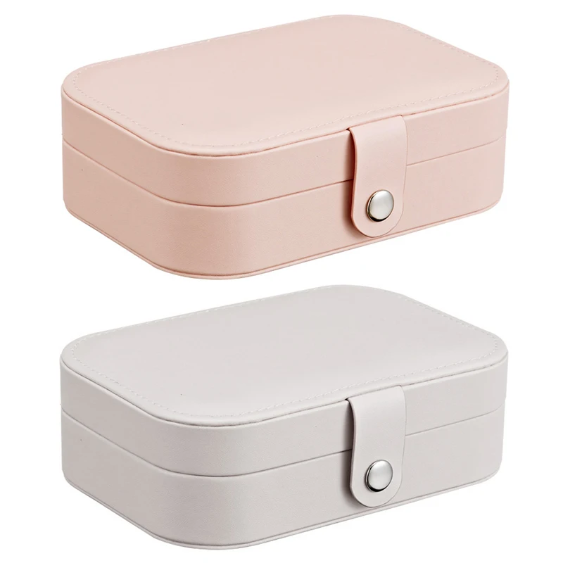 Женская коробка для ювелирных изделий из искусственной кожи хранения колец