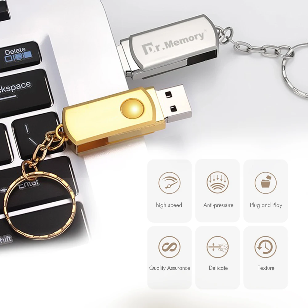 Металлический USB флеш накопитель в деловом стиле 128 Мб 4 ГБ 8 16 32 64 супер мини флешка