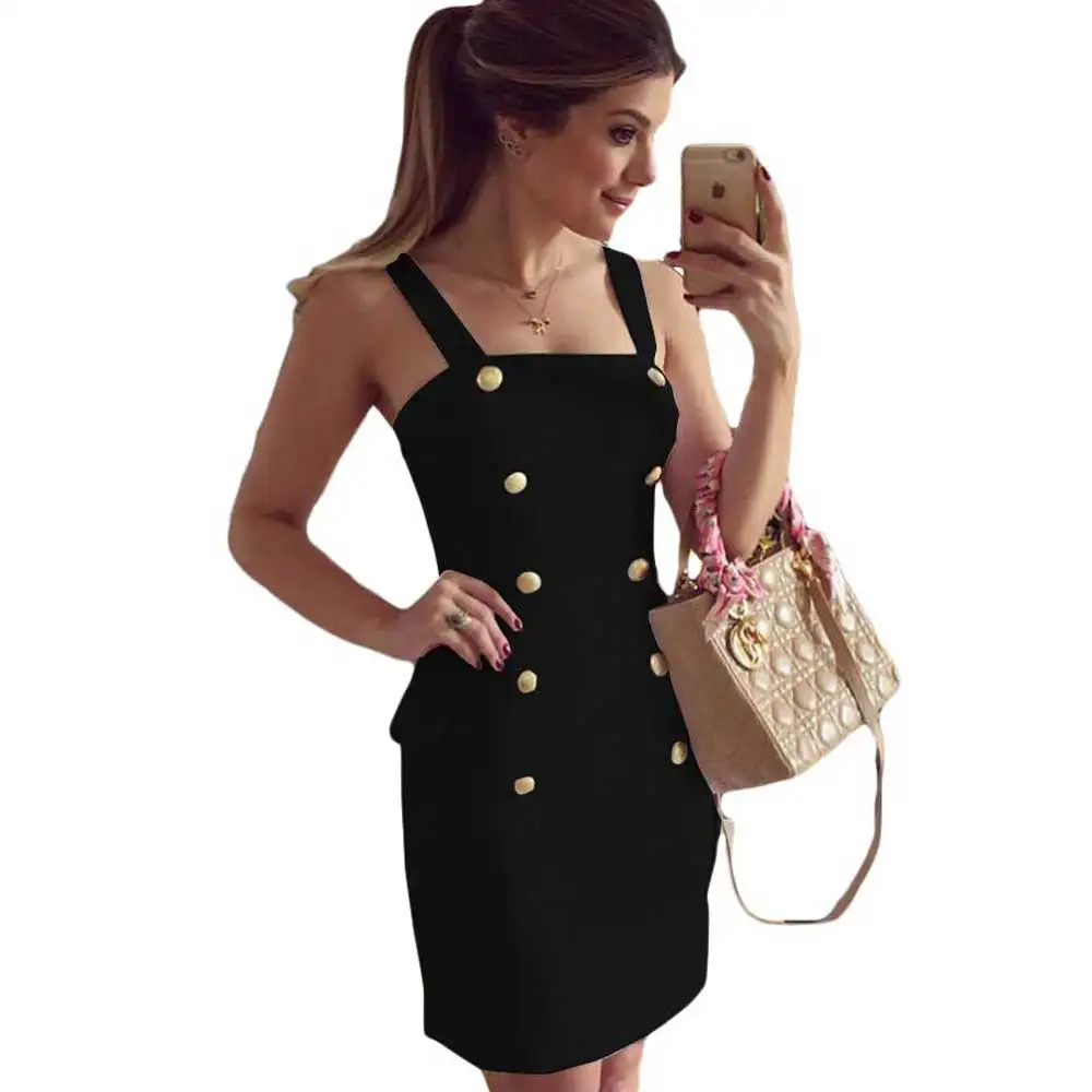 Сексуальная офис свободного покроя рабочая одежда 2016 летний женщина Vestido золото