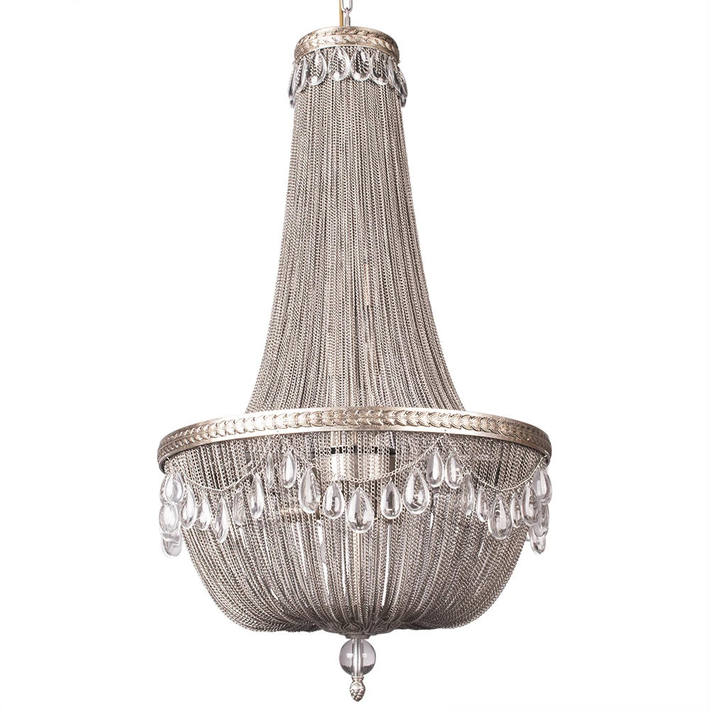 Большая светодиодная алюминиевая цепь Светильники для гостиной подвесной