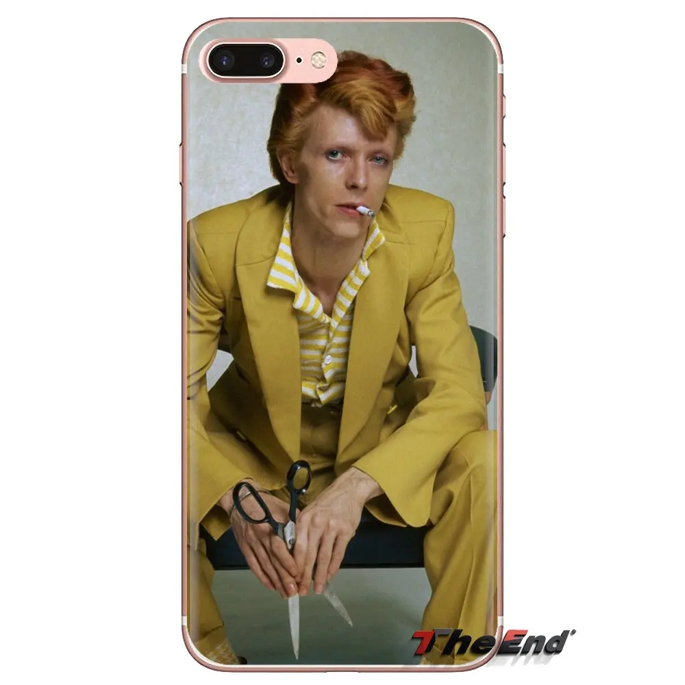 Прозрачный чехол из ТПУ для LG Spirit Motorola Moto X4 E4 E5 G5 G5S G6 Z Z2 Z3 G2 G3 C Play Plus Mini David Bowie Smoking Glam