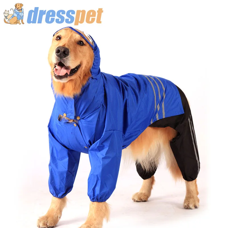 DRESSPET Pet собачьи плащи отделимые непроницаемые золотые ретривер одежда для