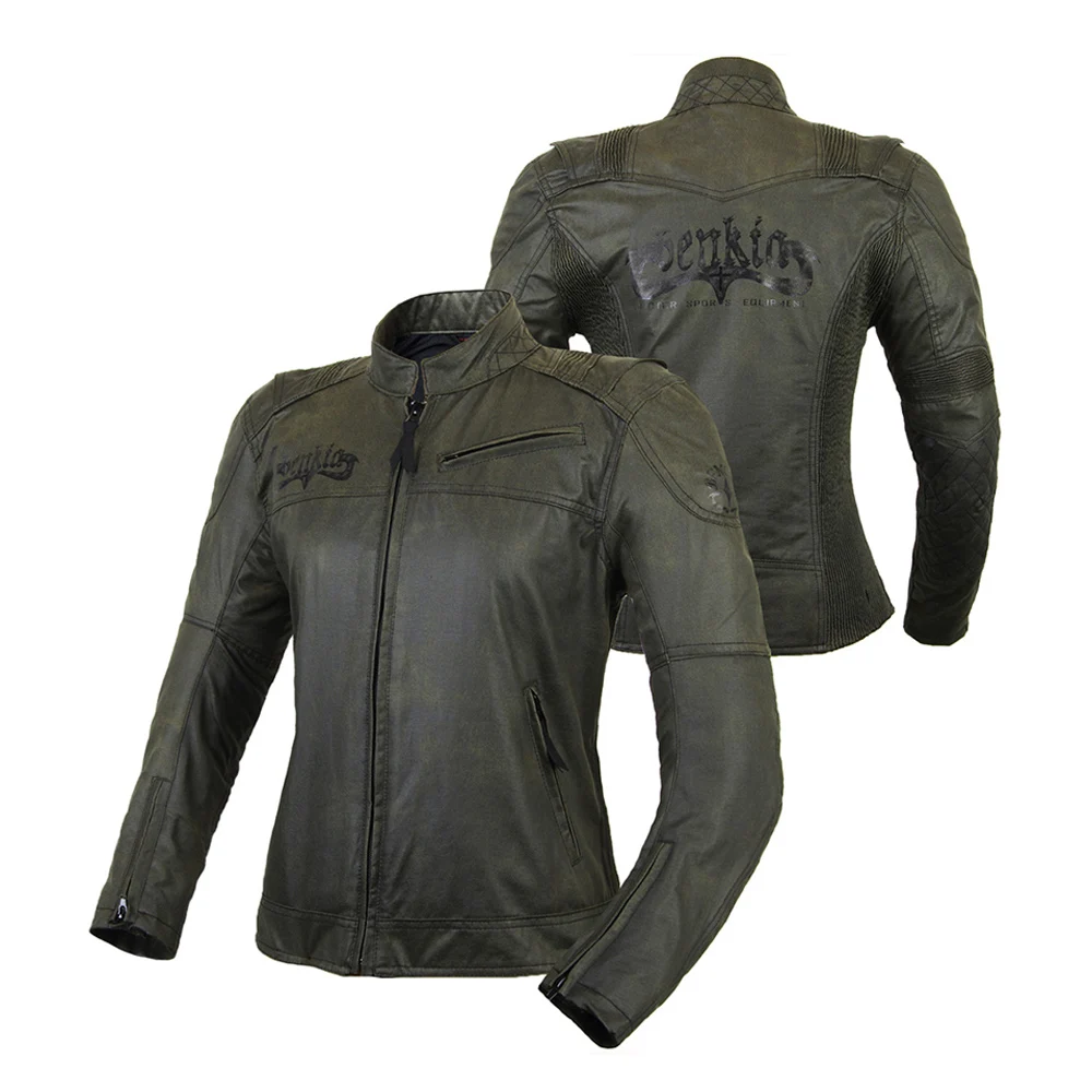 Мотоциклетная куртка BENKIA в стиле ретро износостойкая Удобная Всесезонная Куртка