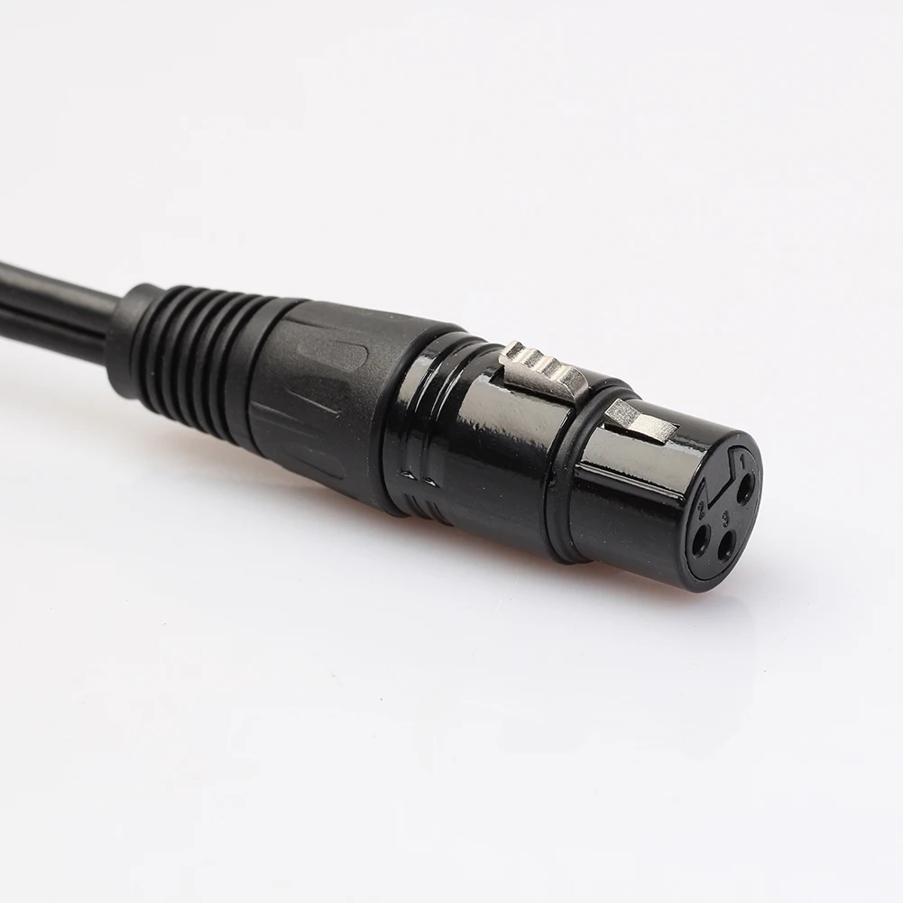 3 контактный разъем XLR Мама на двойной 2 штекера папа Y образный разветвитель