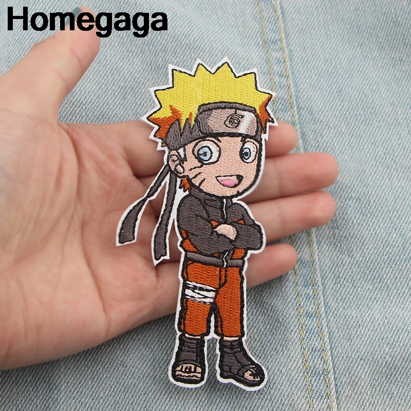 Homegaga Наруто аппликационные заплатки Сделай Сам железо на para обуви джинсы мешок рубашка одежда аксессуары наклейки в стиле панк вышитые значки D2186