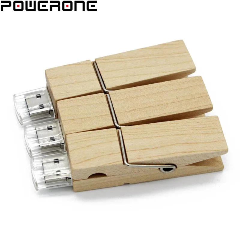 POWEORNE custmer логотип деревянная модель зажима Флешка 4 ГБ 8 ГБ 16 ГБ 32 ГБ дерево USB флеш-накопитель карта памяти usb 2,0 usb creativo