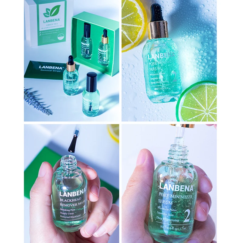 Сыворотка для удаления черных точек LANBENA сыворотка глубокой очистки лица лечение