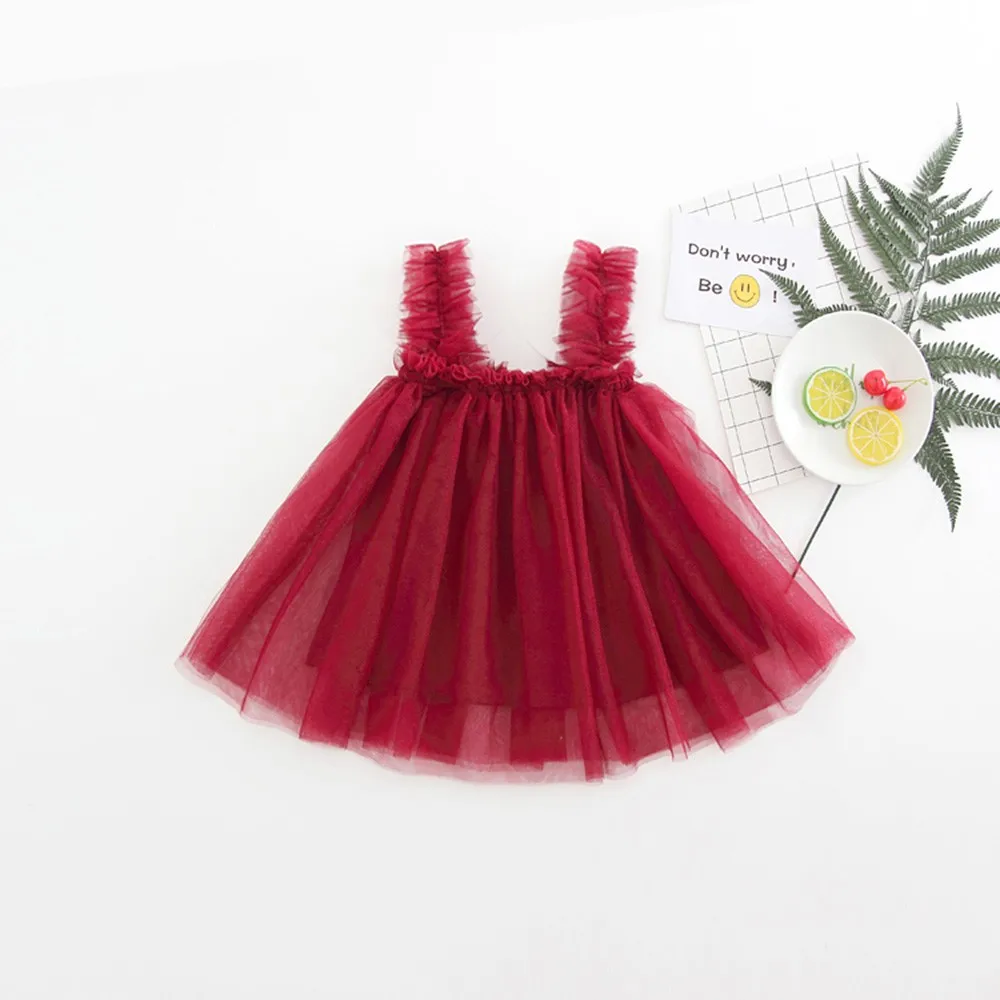 Платье для маленьких девочек детское трикотажное платье без рукавов с открытой