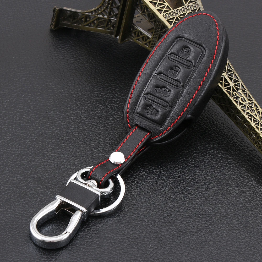 Чехол для брелка с ключом из натуральной кожи защитный чехол infiniti G25 G37 JX35 Q50 Q60 Q60s