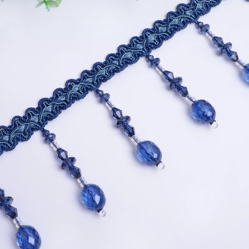 12 м занавеска из хрустальных бусин кружевная отделка декоративная для дивана