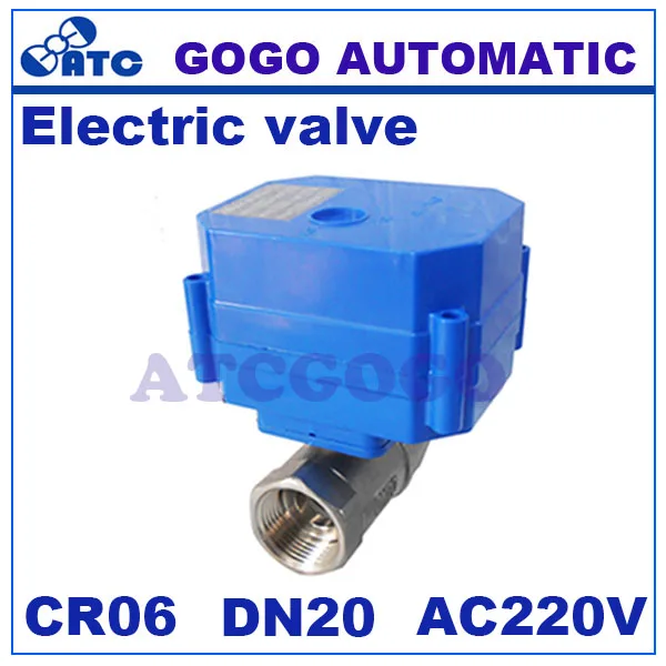 CWX 60P DN20 G3/4 &quotBSP 2 канала SS304 6 нм моторизованный крутящий момент для оборудования