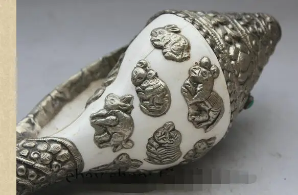 Декоративная ручная работа из непалы Тибета старое серебро буддизма