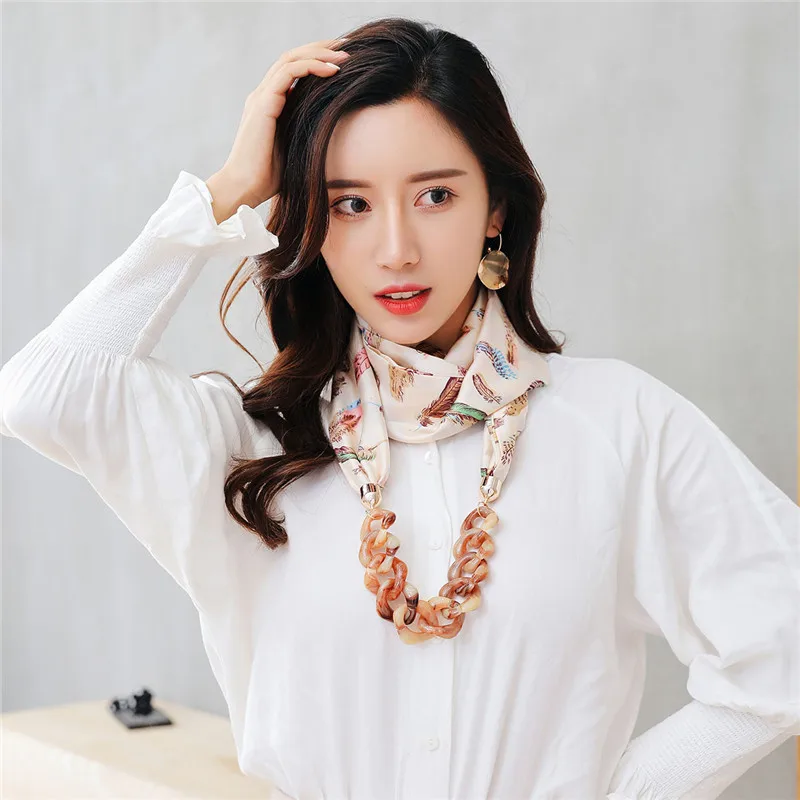 Для женщин Сплошной Цепочки и ожерелья зима теплая Jewelry Кулон шарф хлопка женские накидки капли воды мягкие Мусульманский Хиджаб Платки