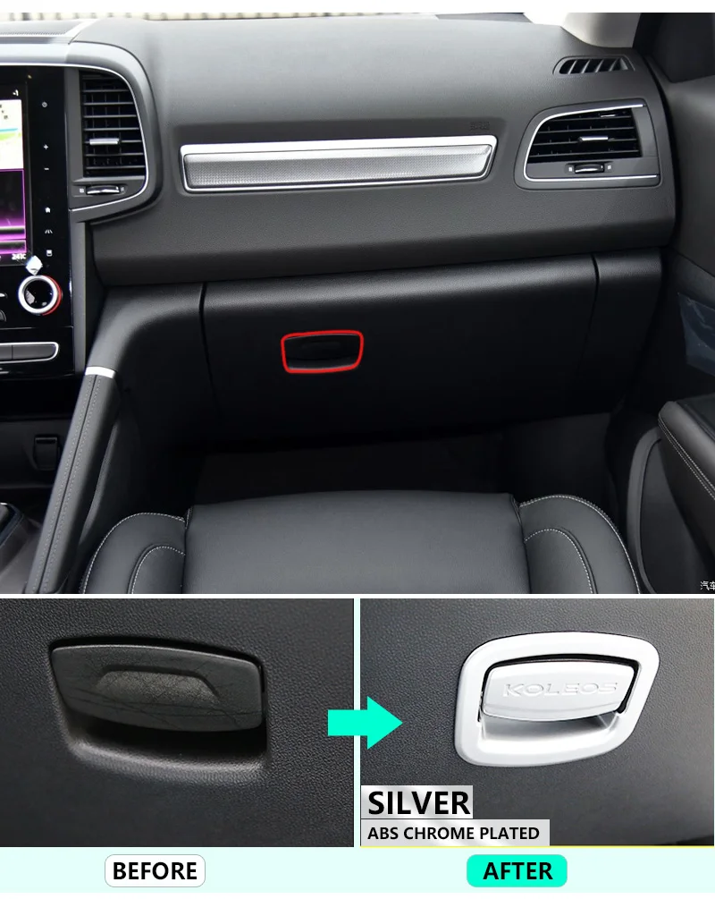 Для Renault Koleos samsung QM6 хромовое углеродное волокно бардачок ручка дверная чаша 2017 2018