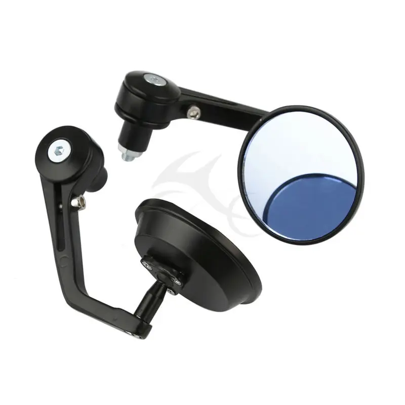 Мотоцикл заднего вида Бар Конец Зеркала 7/8 &quotАлюминиевый Круглый Универсальный |