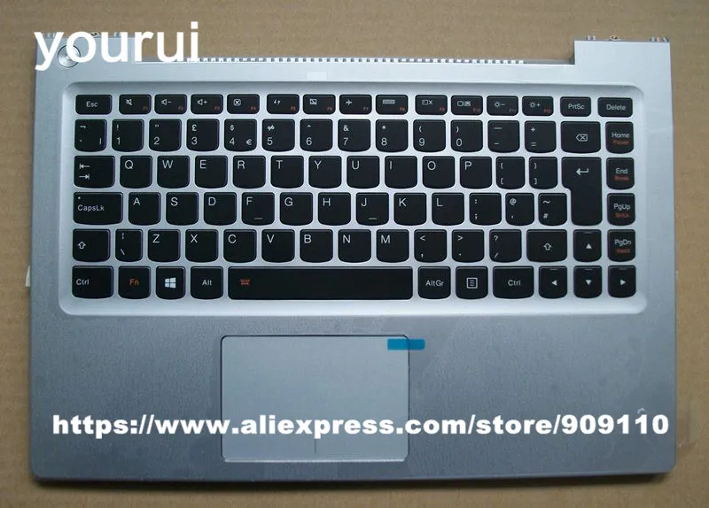 

Клавиатура yourui для ноутбука lenovo U330P U330T, с тачпадом, подставка для рук, для США/Великобритании, евро