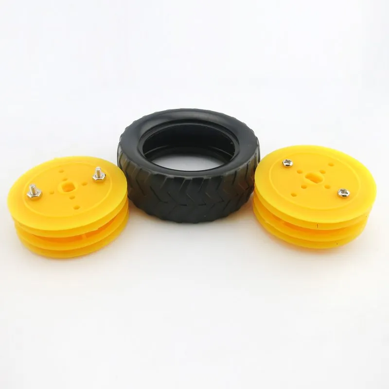 Ступица колеса + резиновые шины 50 мм дистанционного управления Аксессуары для