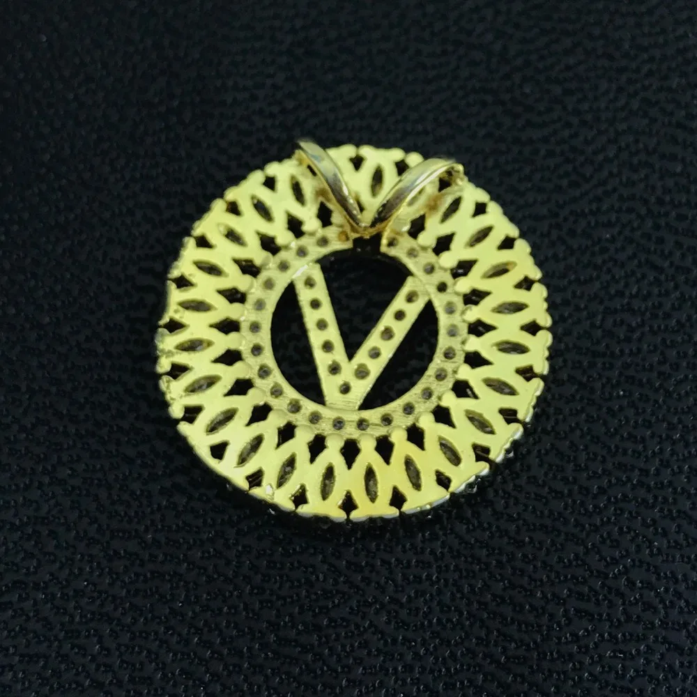 OMYFUN романтическое A-Z с буквенным принтом мандала индивидуальное колье v-образным