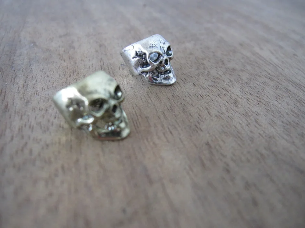 4 шт./лот череп дредлока Dread заколка для волос бусины 9 мм отверстие|bead components|bead