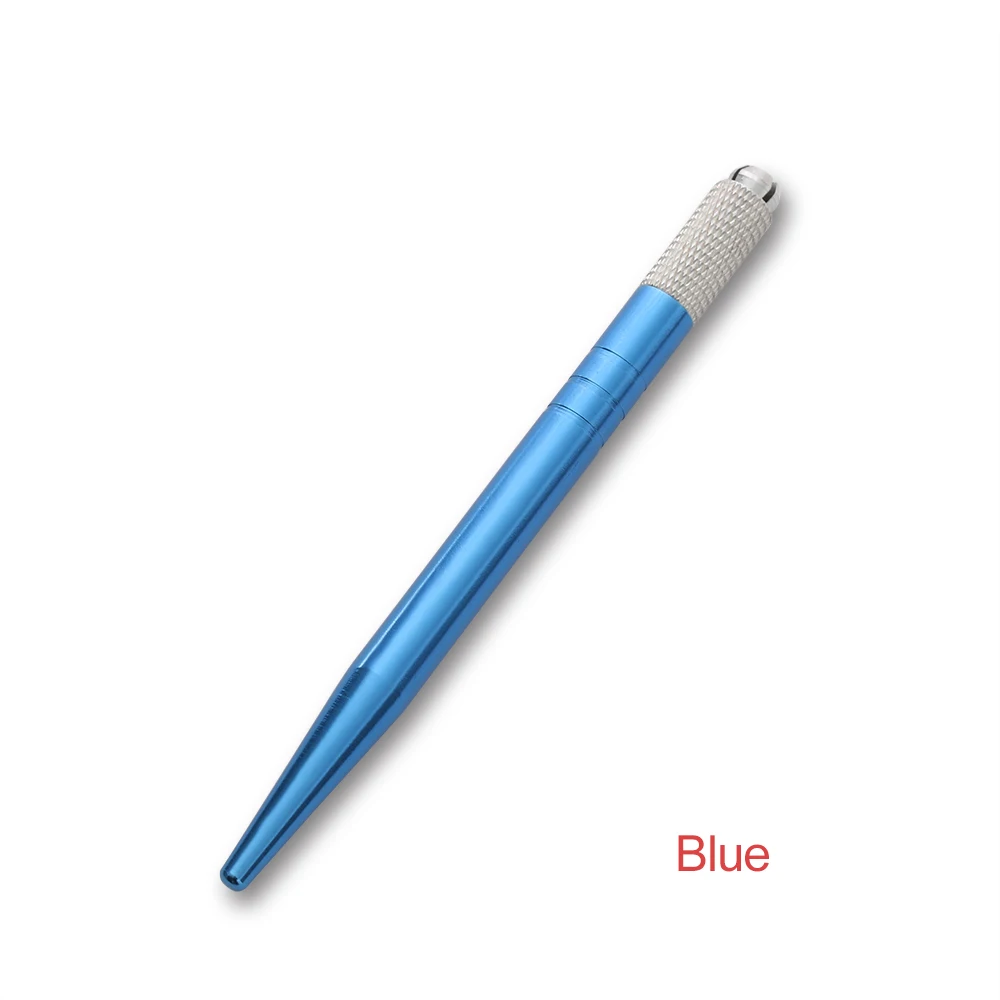 1 шт. мини оборудование для микроблейдинга инструменты постоянный макияж бровей Тату ручка-держатель игл туман игла для татуажа бровей ручные инструменты для макияжа - Номер модели: Blue
