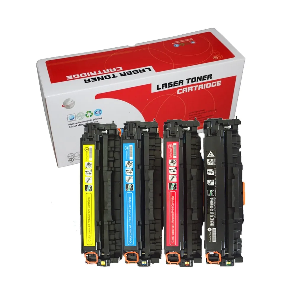 1 Набор 304 совместимый картридж с тонером CC530A CC531A CC532A CC533A для HP Color LaserJet CM2320nf CP2025