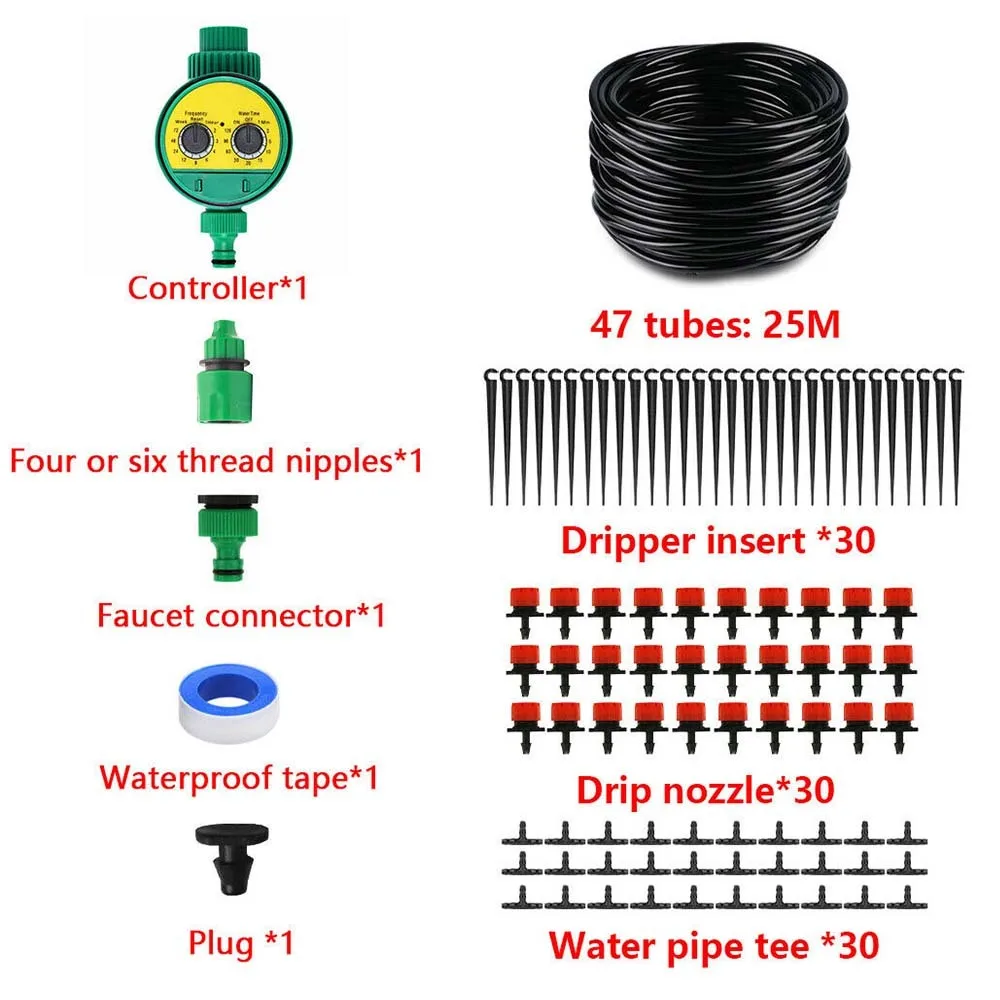 Automatic Timer Watering Irrigation System Kit Garden Hose for Plants New | Дом и сад