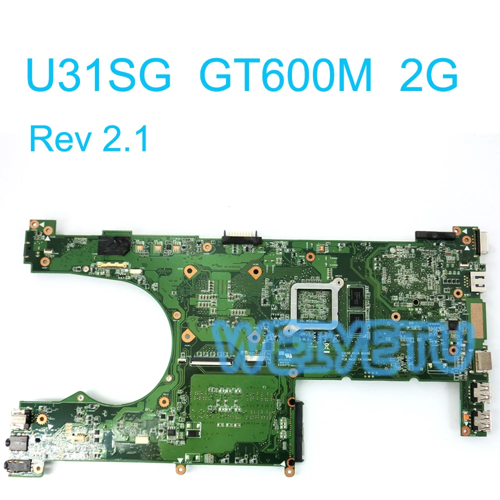 U31SG материнская плата для ноутбука ASUS U31SD ноутбук 60 NY5MB1000 A02 GT600M 2 Гб Rev 1 100%