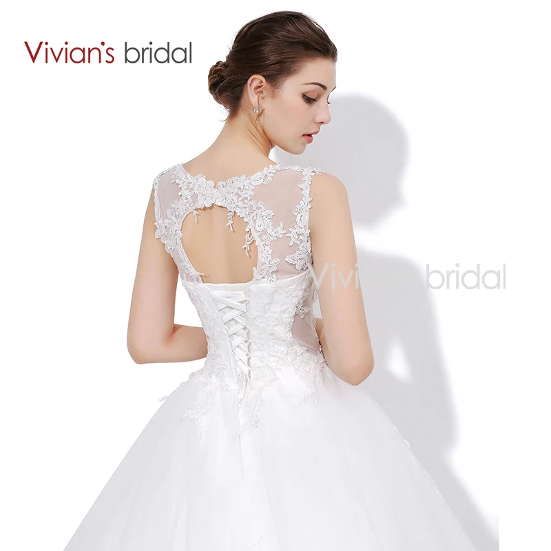Женское свадебное платье из тюля Vivian's в западном стиле без рукавов со