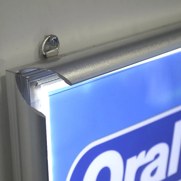 Edgelit светодиодная лазерная гравировка рамка с подсветкой очень тонкая постерная