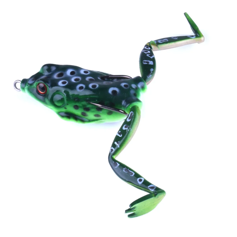Frog Lure 5Pcs 5.5cm 15.5g Top Layer Soft Plastic Artificial Bait Fishing Swim Floating Colorful Tackles with Hook | Спорт и