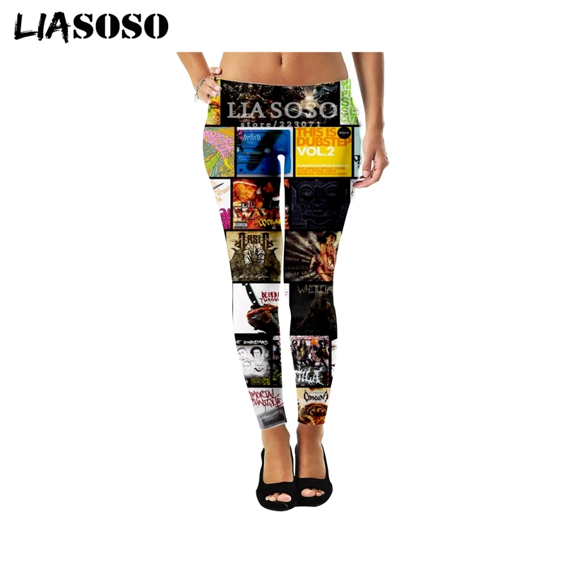 LIASOSO новые пикантные Модные женские Суперэластичные Легинсы 3D принт Аниме