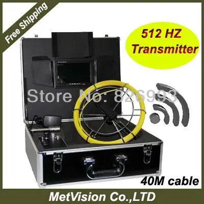 512 Гц инструмент зондов передатчика с 40 м кабель Система мониторинга осмотр труб