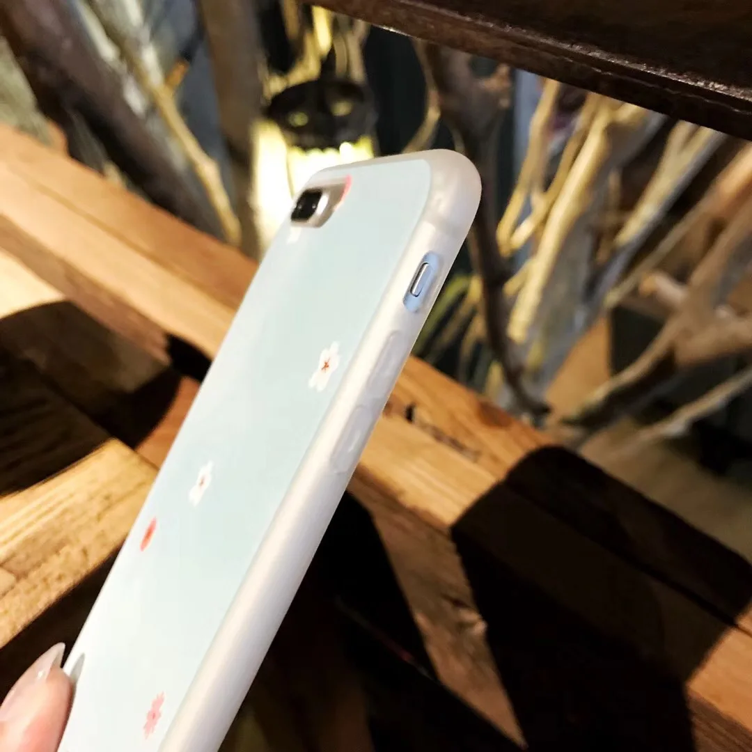 Мультфильм для iPhone X цветок подсолнечника 7 8 Plus Silicon Case 6 6s плюс мягкий