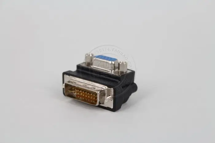 DVI в VGA конвертер адаптера переменного тока 90 градусов I 24 + 5 мужчина к HD15