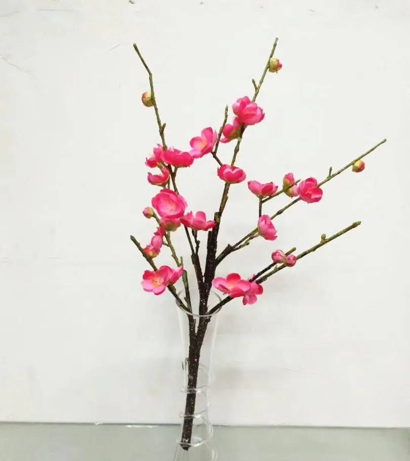 4 шт. цветок сливы искусственный 5 стеблей/штука искусственные декоративные цветы