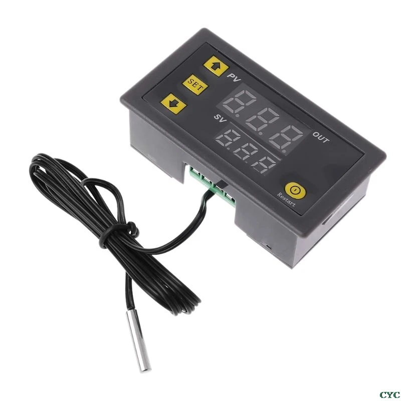 Светодиодный регулятор температуры W3230 AC 110V 220V 20A термостата|Приборы для