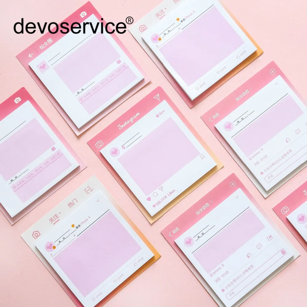 

1 шт/4 шт креативные розовые серии, заметки, закладки для блокнота, подарок, канцелярские принадлежности для офиса, школы