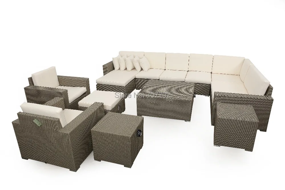 SIGMA современный дизайн уличный PE ротанговый набор плетеных диванов | Мебель